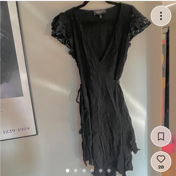 Widow Dresses & Skirts - House of widow black wrap dress